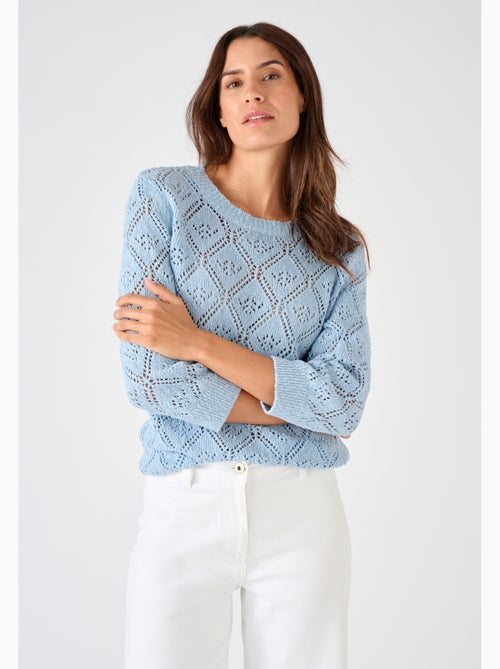 Pull ajouré fil ruban - Damart - Kiabi