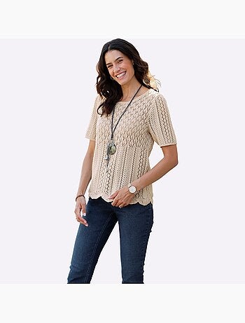 Pull Ajouré Légèrement Transparent - Taille Standard - Witt