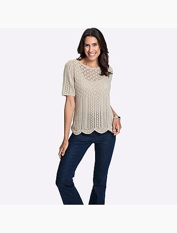 Pull Ajouré Légèrement Transparent - Taille Standard - Witt