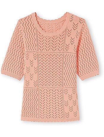 Pull ajouré manches au coude - DAXON