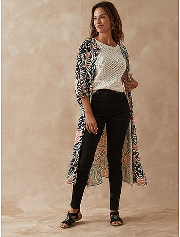 Pull ajouré manches au coude