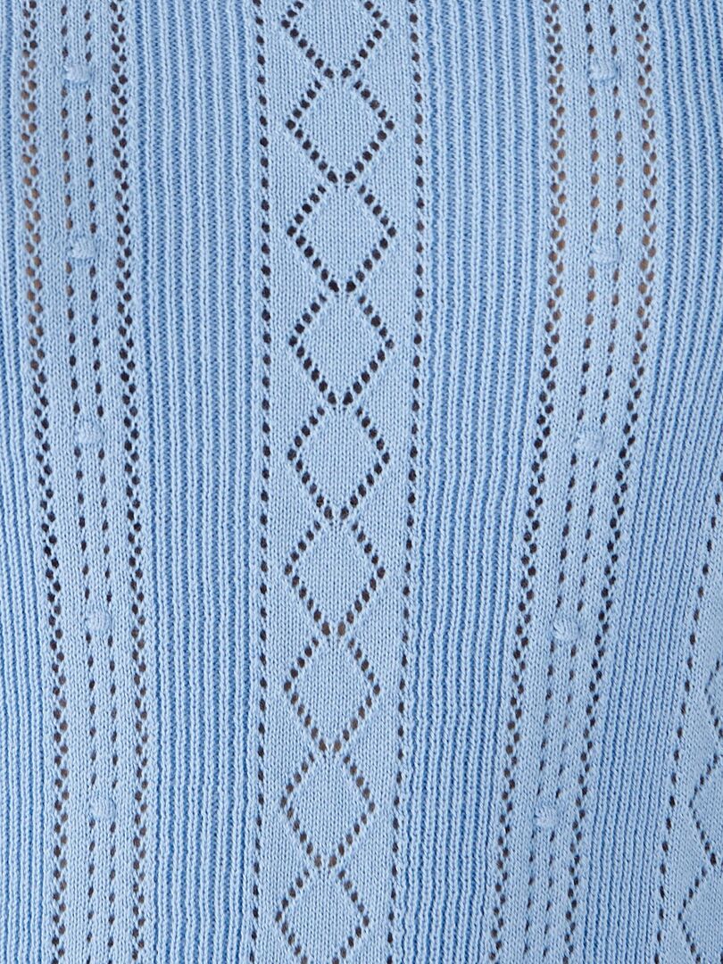 Tee-shirt ajouré gris clair neuf Talia Benson taille unique (sm3