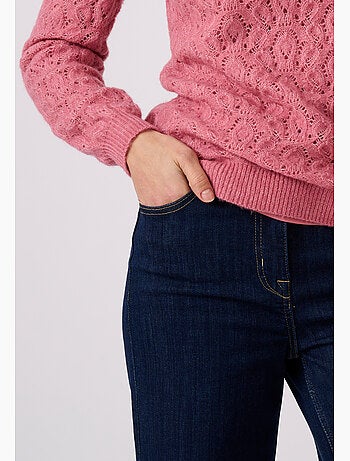 Pull ajouré mélange laine et alpaga - Damart