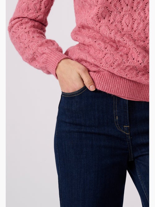 Pull ajouré mélange laine et alpaga - damart - Kiabi