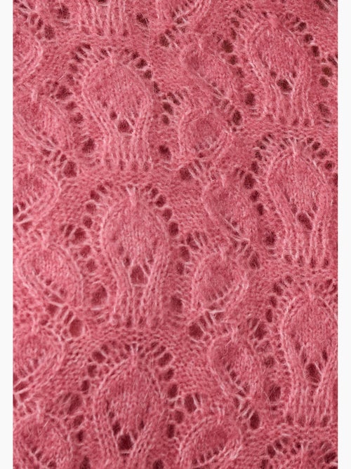 Pull ajouré mélange laine et alpaga - damart - Kiabi