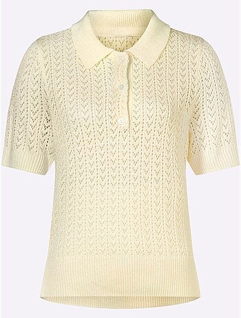 Pull ajouré motif ajouré élégant - taille standard - helline