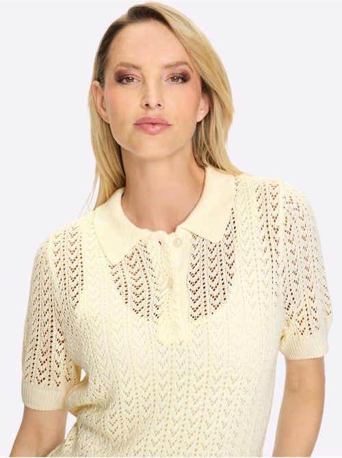 Pull Ajouré Motif Ajouré élégant - Taille Standard - helline - Kiabi