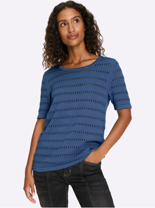 Pull Ajouré Motif Ajouré Léger - Taille Standard - helline - Kiabi