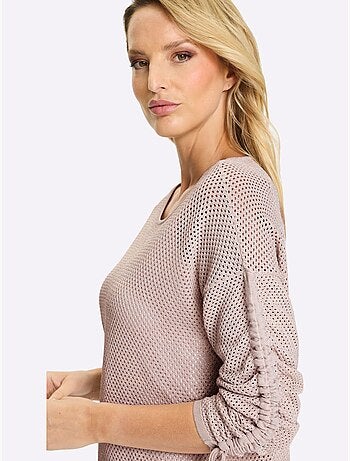 Pull Ajouré Motif Ajouré Léger - Taille Standard - Helline