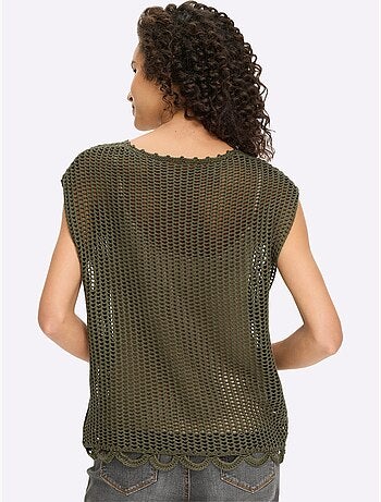 Pull Ajouré Motif Ajouré Léger - Taille Standard - Helline