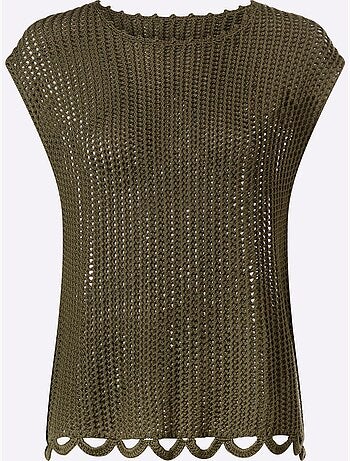 Pull Ajouré Motif Ajouré Léger - Taille Standard - Helline
