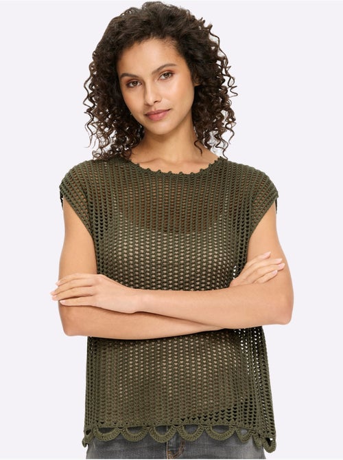 Pull Ajouré Motif Ajouré Léger - Taille Standard - Helline - Kiabi Pull Ajouré Motif Ajouré Léger - Taille Standard - Helline - Kiabi