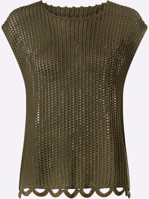 Pull Ajouré Motif Ajouré Léger - Taille Standard - Helline - Kiabi Pull Ajouré Motif Ajouré Léger - Taille Standard - Helline - Kiabi