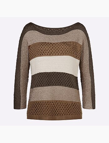 Pull Ajouré Motif Ajouré Léger - Taille Standard - helline