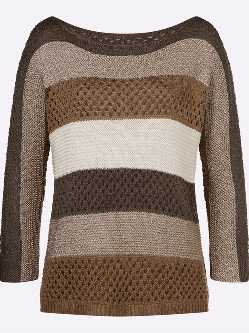 Pull Ajouré Motif Ajouré Léger - Taille Standard - helline - Kiabi