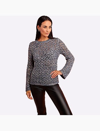 Pull Ajouré Motif Ajouré Léger - Taille Standard - helline