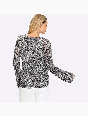 Pull Ajouré Motif Ajouré Léger - Taille Standard - helline