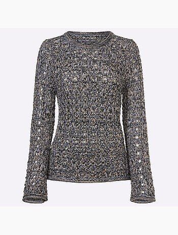 Pull Ajouré Motif Ajouré Léger - Taille Standard - helline