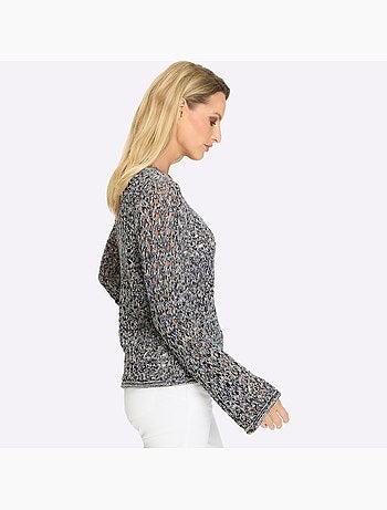Pull Ajouré Motif Ajouré Léger - Taille Standard - helline