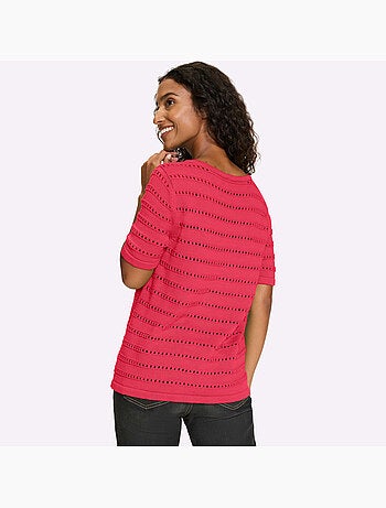 Pull Ajouré Motif Ajouré Léger - Taille Standard - helline