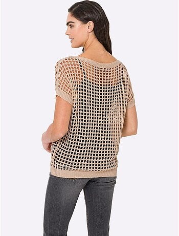 Pull ajouré motif ajouré léger - taille standard - helline