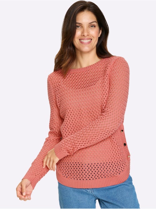 Pull Ajouré Motif Ajouré Léger - Taille Standard - Moda Vilona - Kiabi