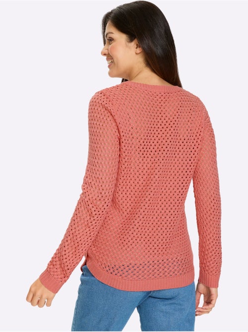 Pull Ajouré Motif Ajouré Léger - Taille Standard - Moda Vilona - Kiabi