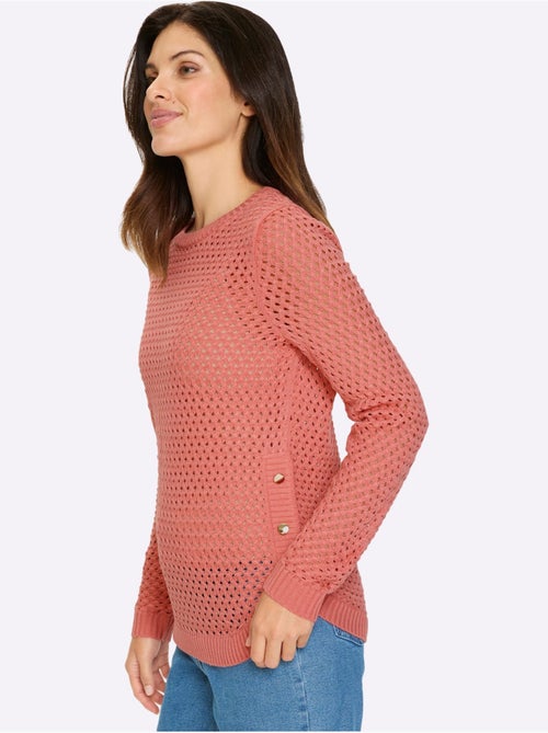 Pull Ajouré Motif Ajouré Léger - Taille Standard - Moda Vilona - Kiabi