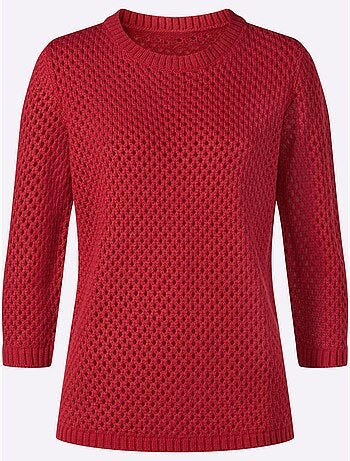 Pull Ajouré Motif Ajouré Léger - Taille Standard - Moda Vilona
