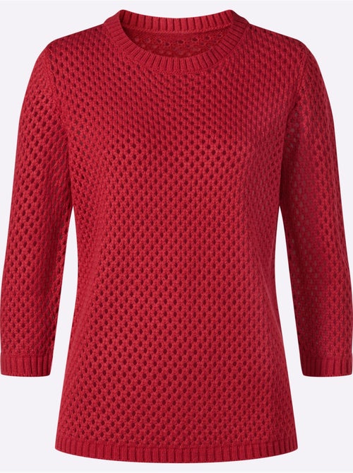Pull Ajouré Motif Ajouré Léger - Taille Standard - Moda Vilona - Kiabi