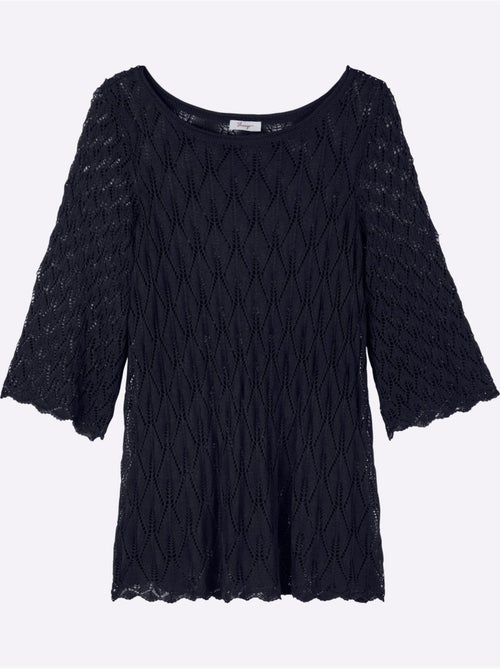 Pull Ajouré Motif Ajouré Transparent Discret - Taille Standard - Sheego - Kiabi