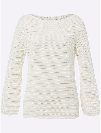 Pull Ajouré Pur Coton - Taille Standard - Helline
