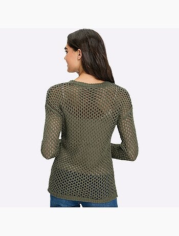 Pull Ajouré Pur Coton - Taille Standard - helline