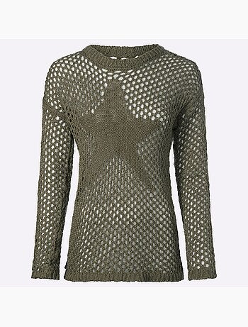 Pull Ajouré Pur Coton - Taille Standard - helline