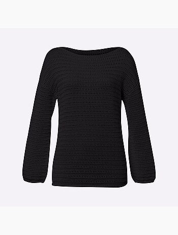 Pull Ajouré Pur Coton - Taille Standard - helline