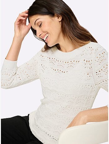 Pull Ajouré Pur Coton - Taille Standard - Moda Vilona