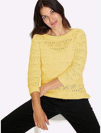 Pull Ajouré Pur Coton - Taille Standard - Moda Vilona