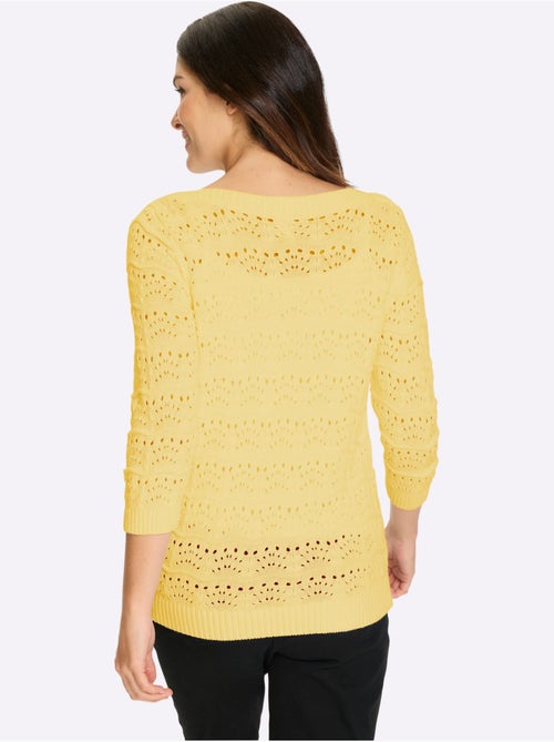 Pull Ajouré Pur Coton - Taille Standard - Moda Vilona - Kiabi Pull Ajouré Pur Coton - Taille Standard - Moda Vilona - Kiabi