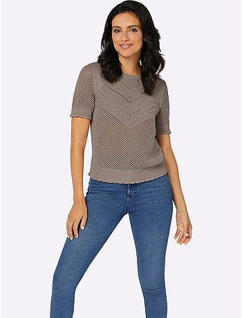 Pull Ajouré Pur Coton - Taille Standard - Witt