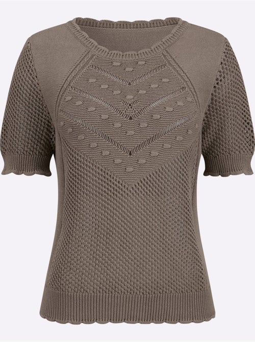Pull Ajouré Pur Coton - Taille Standard - Witt - Kiabi