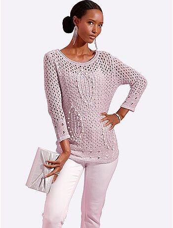 Pull Ajouré Qualité Estivale - Taille Standard - Helline