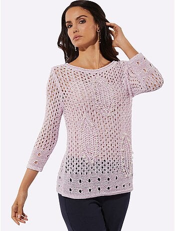 Pull Ajouré Qualité Estivale - Taille Standard - Helline