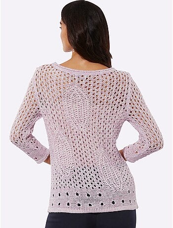 Pull Ajouré Qualité Estivale - Taille Standard - Helline