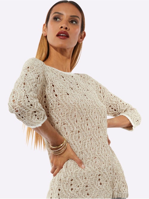 Pull Ajouré Superbe Motif Ajouré - Taille Standard - helline - Kiabi