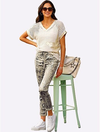 Pull Ajouré Superbe Motif Ajouré - Taille Standard - Helline