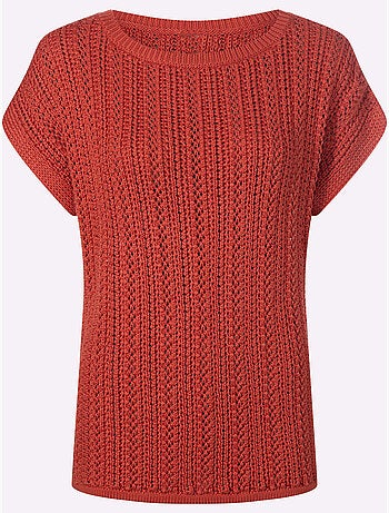Pull ajouré superbe motif ajouré - taille standard - helline