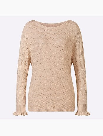 Pull Ajouré Tricot Ajouré - Taille Standard - helline