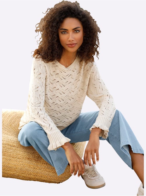 Pull Ajouré Tricot Ajouré - Taille Standard - helline - Kiabi