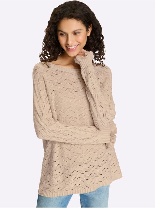 Pull Ajouré Tricot Ajouré - Taille Standard - helline - Kiabi