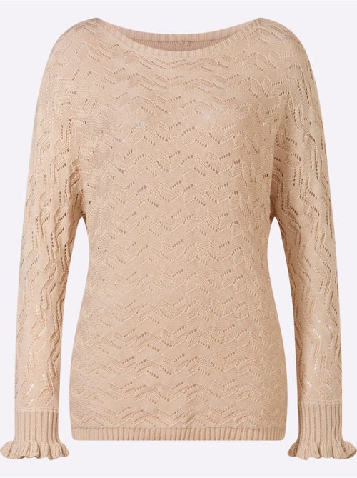 Pull Ajouré Tricot Ajouré - Taille Standard - helline - Kiabi